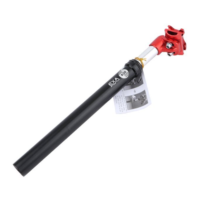 Bike Seatpost Alumium Alloy Oil Pressure Damping Seat 27.2mm Black Red