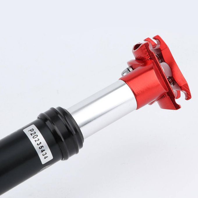 Bike Seatpost Alumium Alloy Oil Pressure Damping Seat 27.2mm Black Red