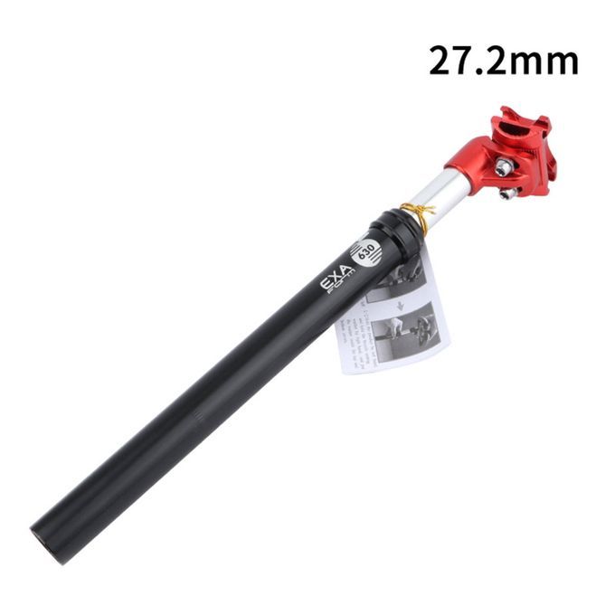 Bike Seatpost Alumium Alloy Oil Pressure Damping Seat 27.2mm Black Red