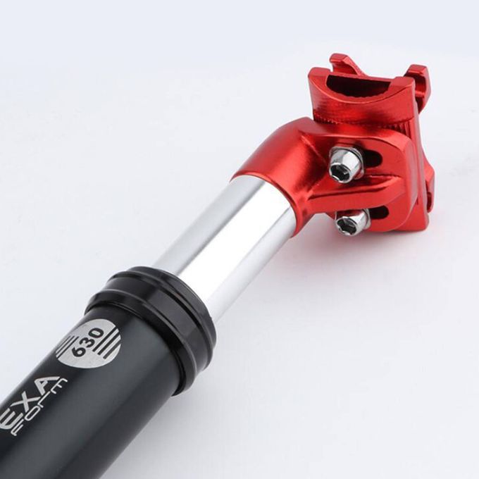 Bike Seatpost Alumium Alloy Oil Pressure Damping Seat 27.2mm Black Red