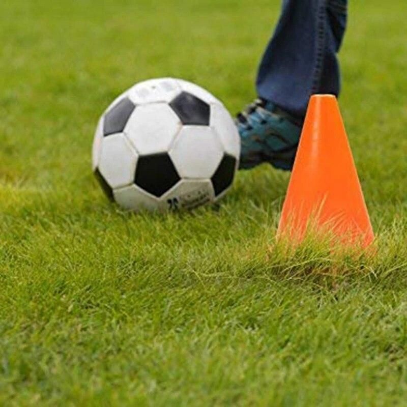 7-Inch Plastic Traffic Cones (6-Pack) Multi-Purpose Cone Physical Education Sports Training Gear Soccer Training Traffic Cones