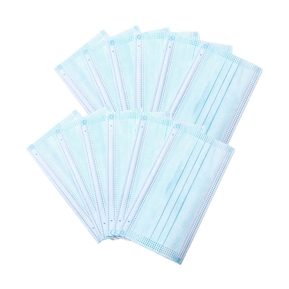 50Pcs Disposable Face Cover 3 Layers Cover Non-woven