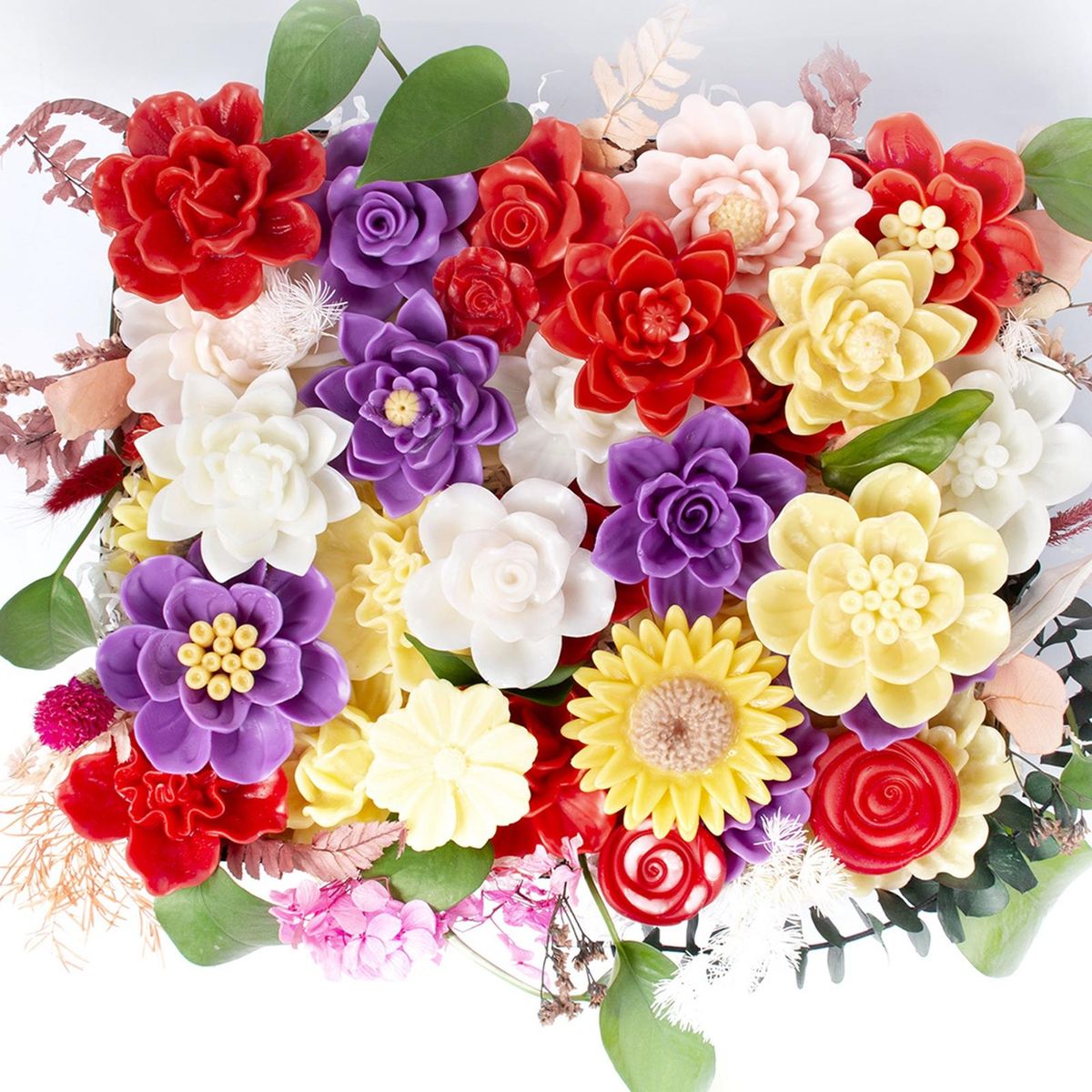 Non-stick Candle Mold Blossom Delights Premium Flower-shaped for Soap