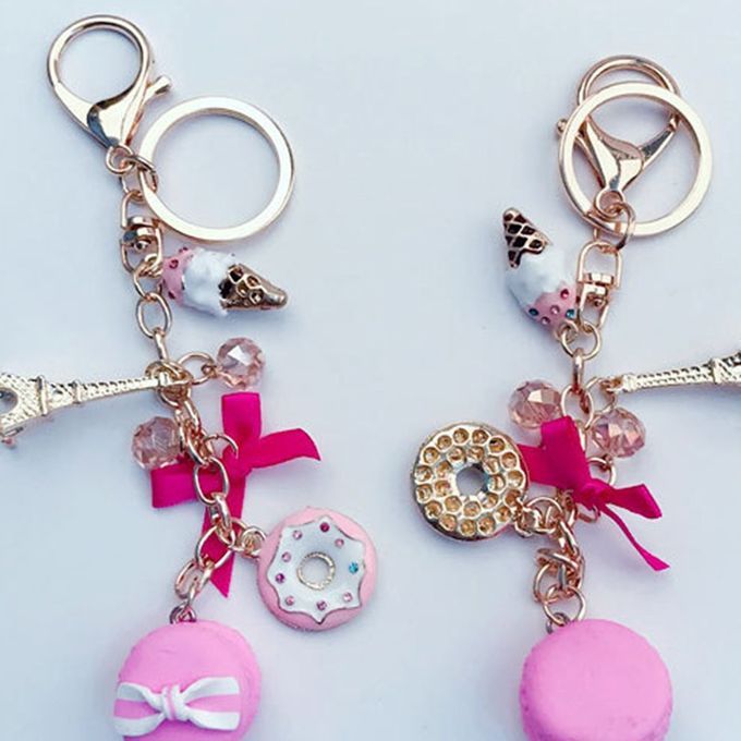 Reative Paris Tower   Key Hain  Andy  Olor  Ake I E   Bow Key  Hain-pink