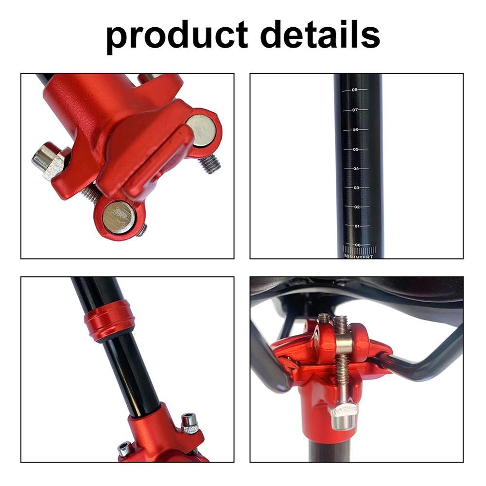 MTB Bike Suspension Seatpost Aluminum Alloy Bicycle Damping Seat Post Shock Absorber Seat Tube 31.6mm for Mountain Road Bike