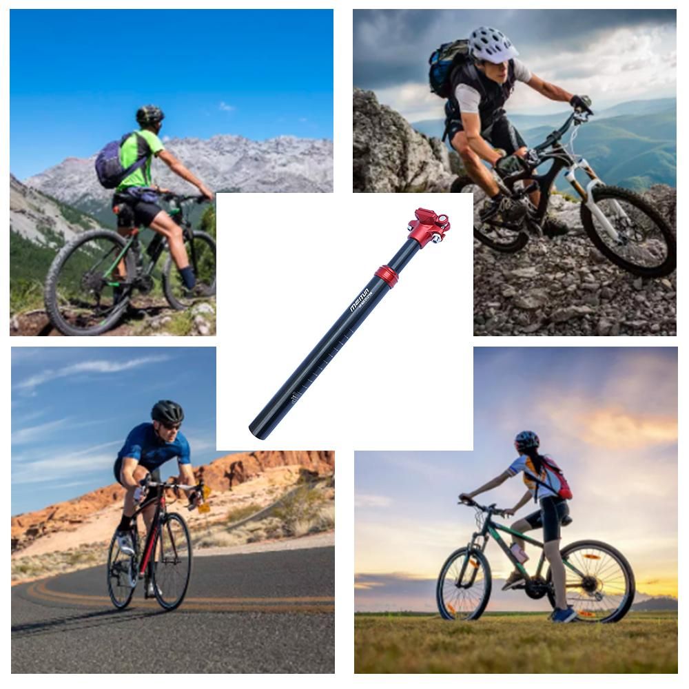 MTB Bike Suspension Seatpost Aluminum Alloy Bicycle Damping Seat Post Shock Absorber Seat Tube 31.6mm for Mountain Road Bike