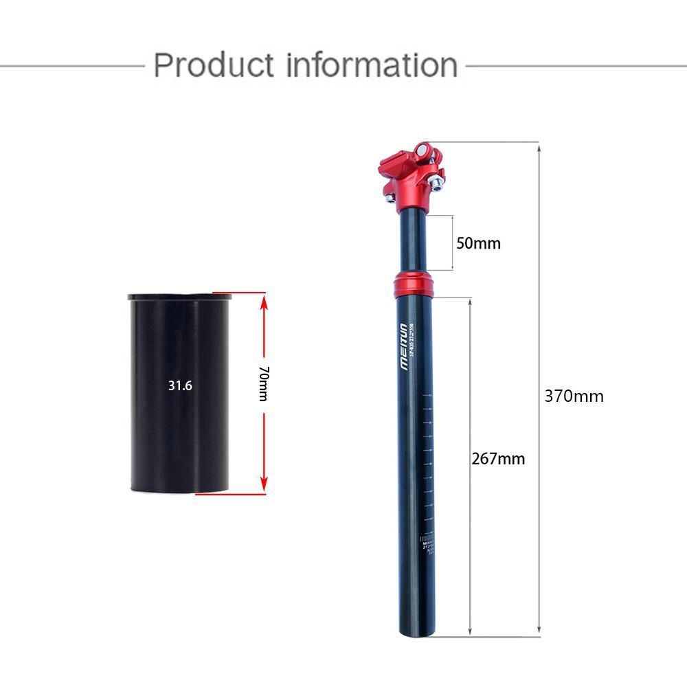 MTB Bike Suspension Seatpost Aluminum Alloy Bicycle Damping Seat Post Shock Absorber Seat Tube 31.6mm for Mountain Road Bike