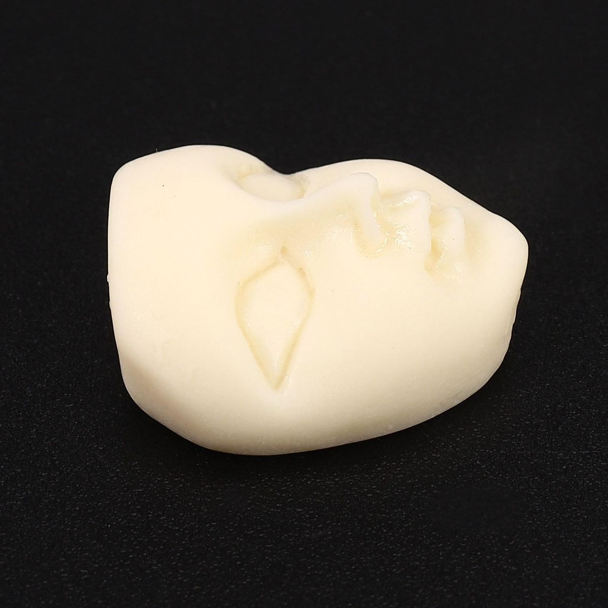 10Pcs Mini Masks Resin Mask Flatback Cabochon Beige Girl