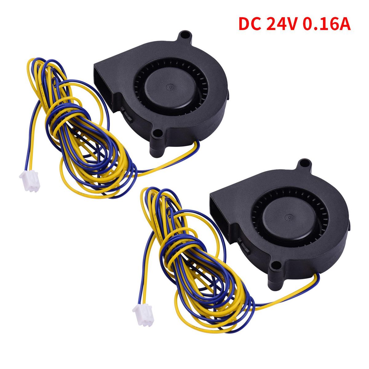 2pc Blower Fan Brushless Cooling Fan 50*50*15mm DC 24V Compatible with 3D Printer Extruder Computer Aromatherapy Machine