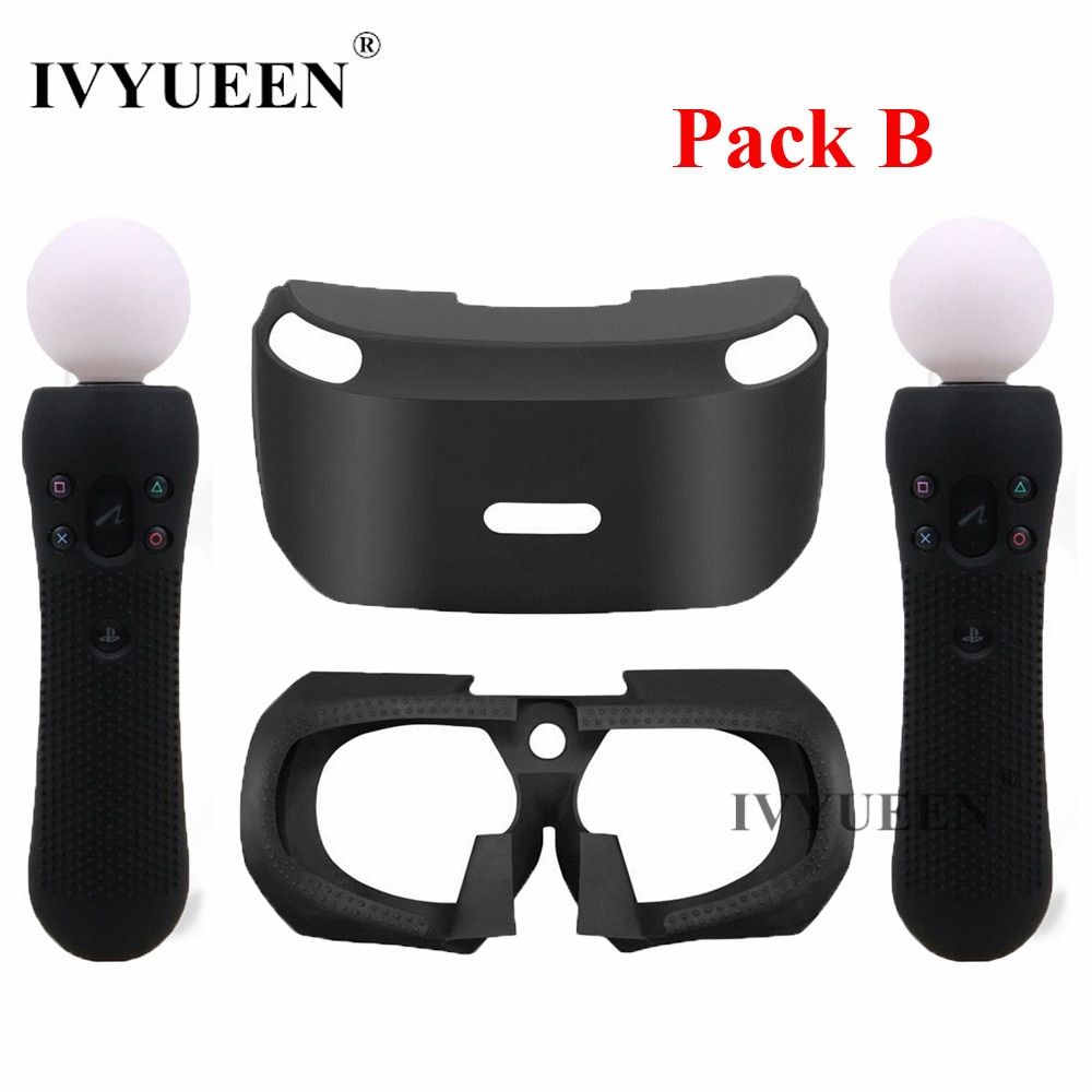 For PSVR Glass Protective Silicone Skin Case For PlayStation VR Move Motion Controllers Cover For PS VR Headset ABDSW