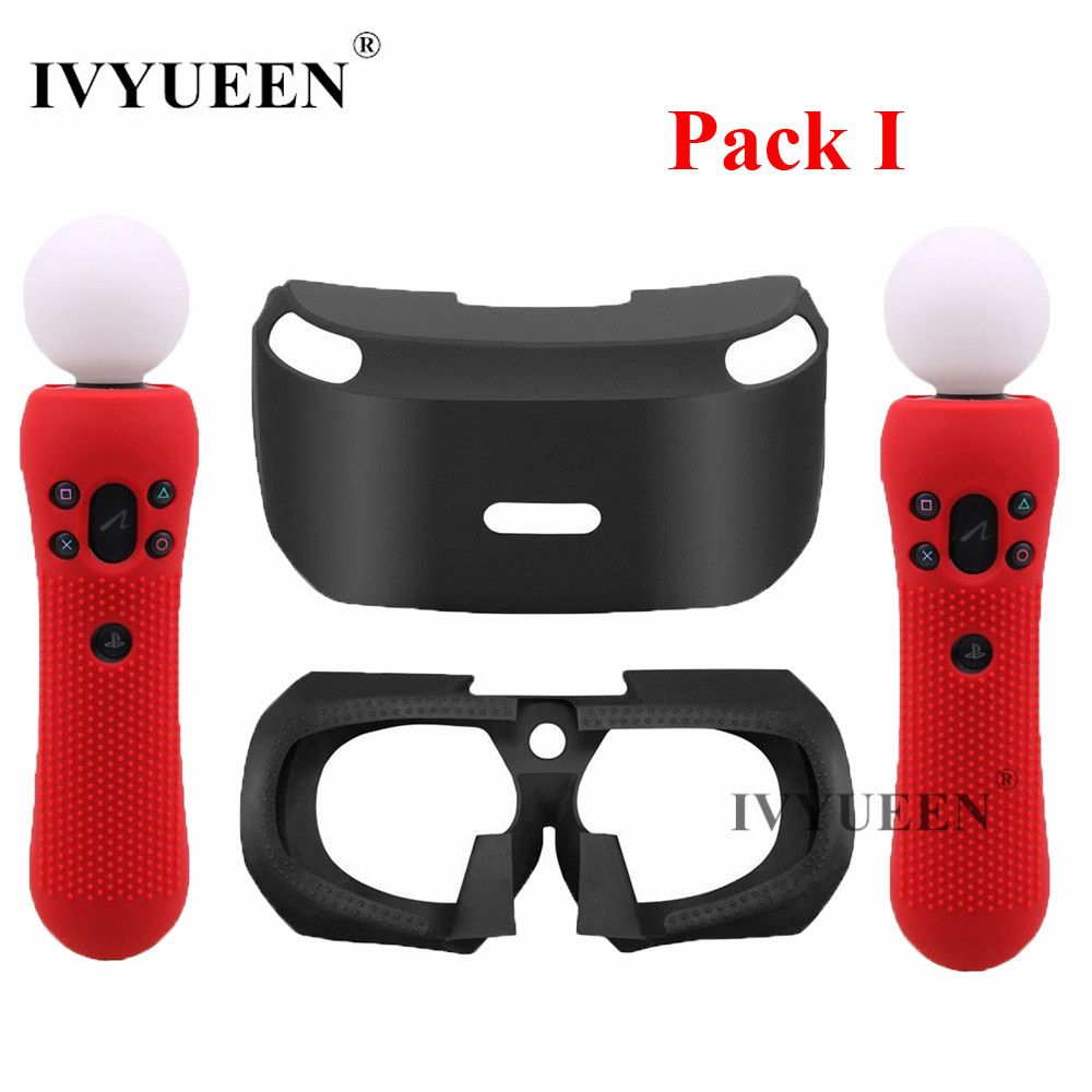 For PSVR Glass Protective Silicone Skin Case For PlayStation VR Move Motion Controllers Cover For PS VR Headset ABDSW