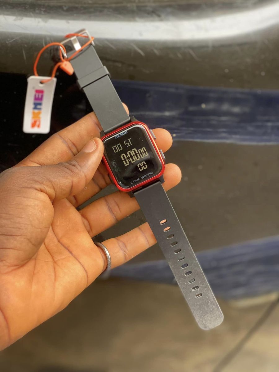 Rubber Strap Men's Digital LED Wristwatches