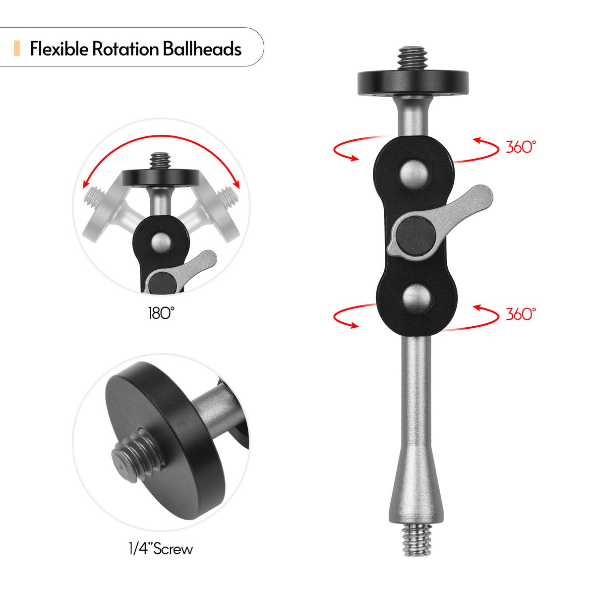 Andoer MA-95 Magic Arm Extension Bracket Monitor Mount