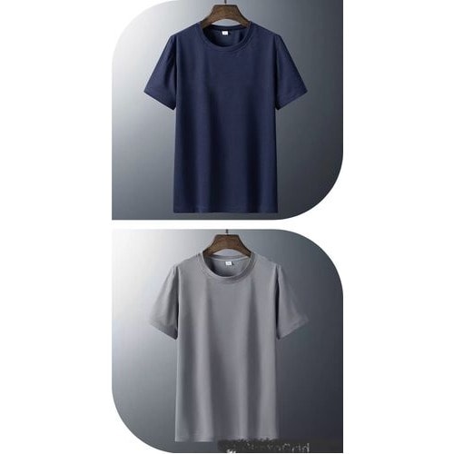 3 In 1 Unisex Plain Round Neck Tshirt