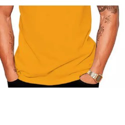 With God Cotton Print T-shirt - Yellow