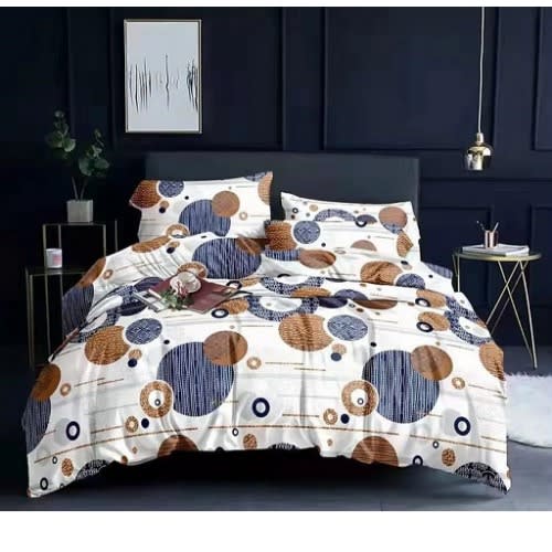 Circle Design Duvet Cover With Pillowcases