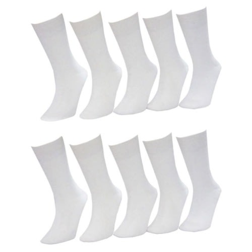 Kid's Unisex  Sock -white  - Set  Of 12