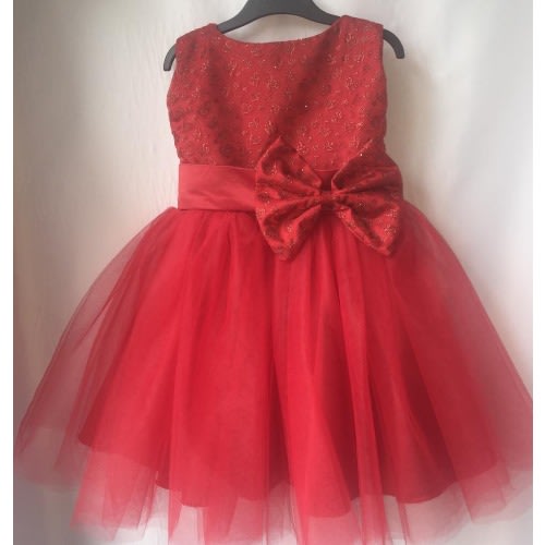 Sleeveless Ball Dress-Red