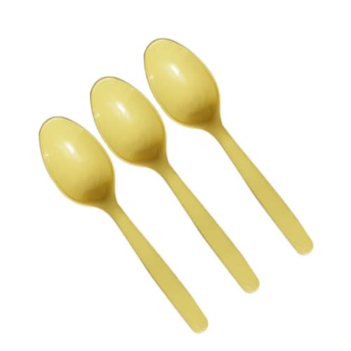 Disposable Color Plastic Spoons - 100pcs