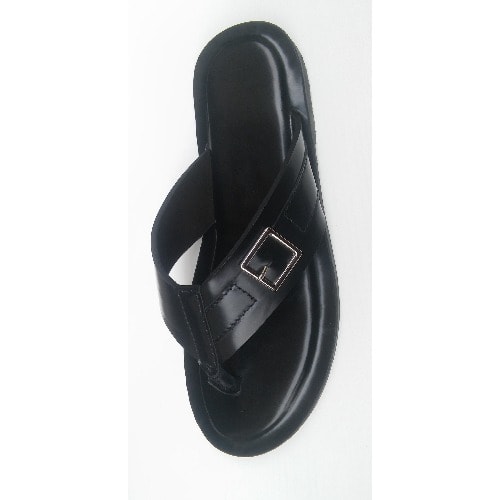 Black Hernandez Italian Patent Leather Slippers
