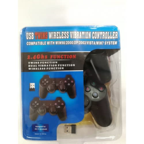 2 In 1 USB Wireless Gaming Vibration Controller