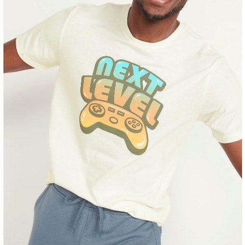 Soft-washed T-shirt For Men, Cream Color