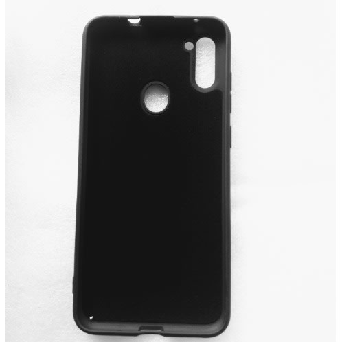 Silicon Back Case For Samsung M11 - Black