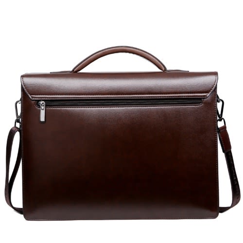 Leather Laptop Bag - Brown