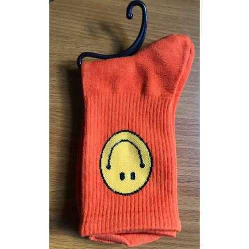 Men's Happy Stylish Socks - Orange