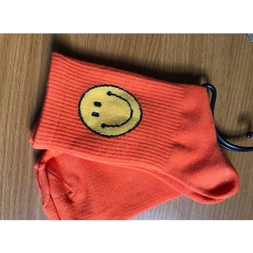 Men's Happy Stylish Socks - Orange