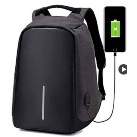 Smart Anti Theft Laptop Backpack- Black