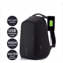 Smart Anti Theft Laptop Backpack- Black