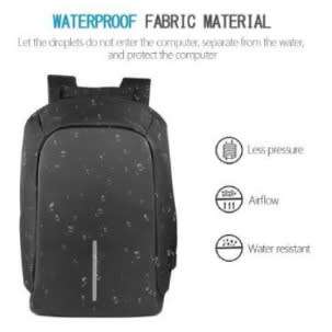 Smart Anti Theft Laptop Backpack- Black