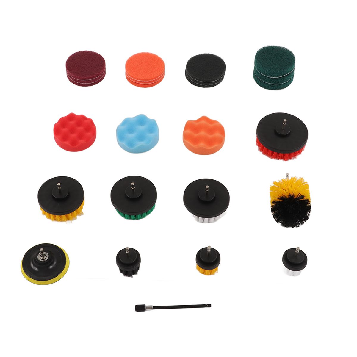25 Pieces Drill Brush Power Scrub Pads Sponge Set