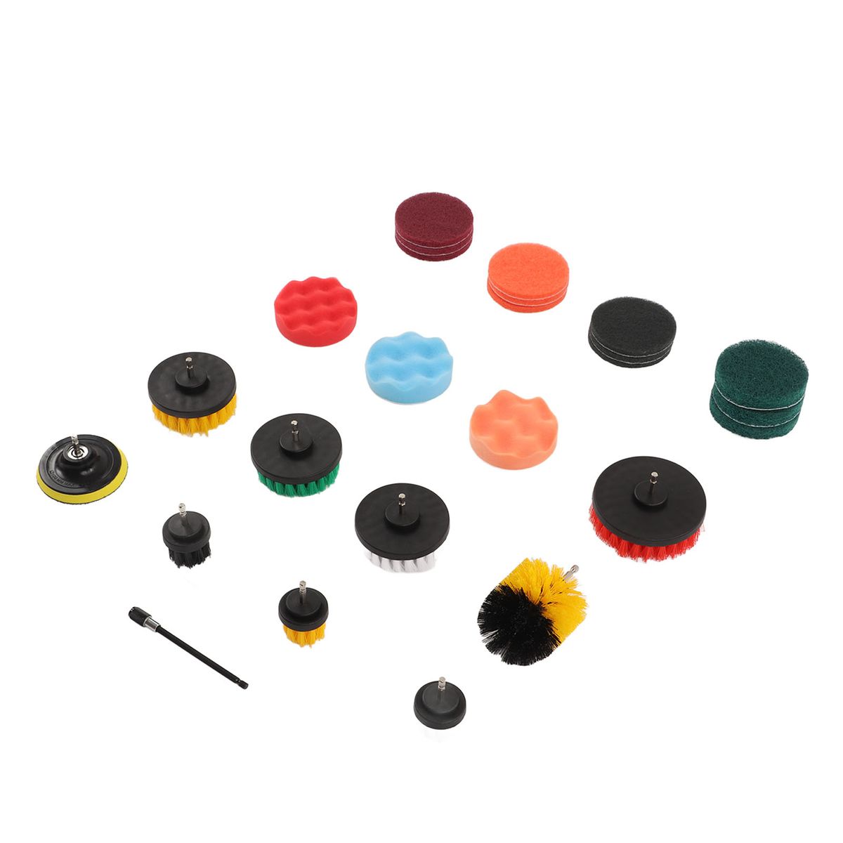 25 Pieces Drill Brush Power Scrub Pads Sponge Set