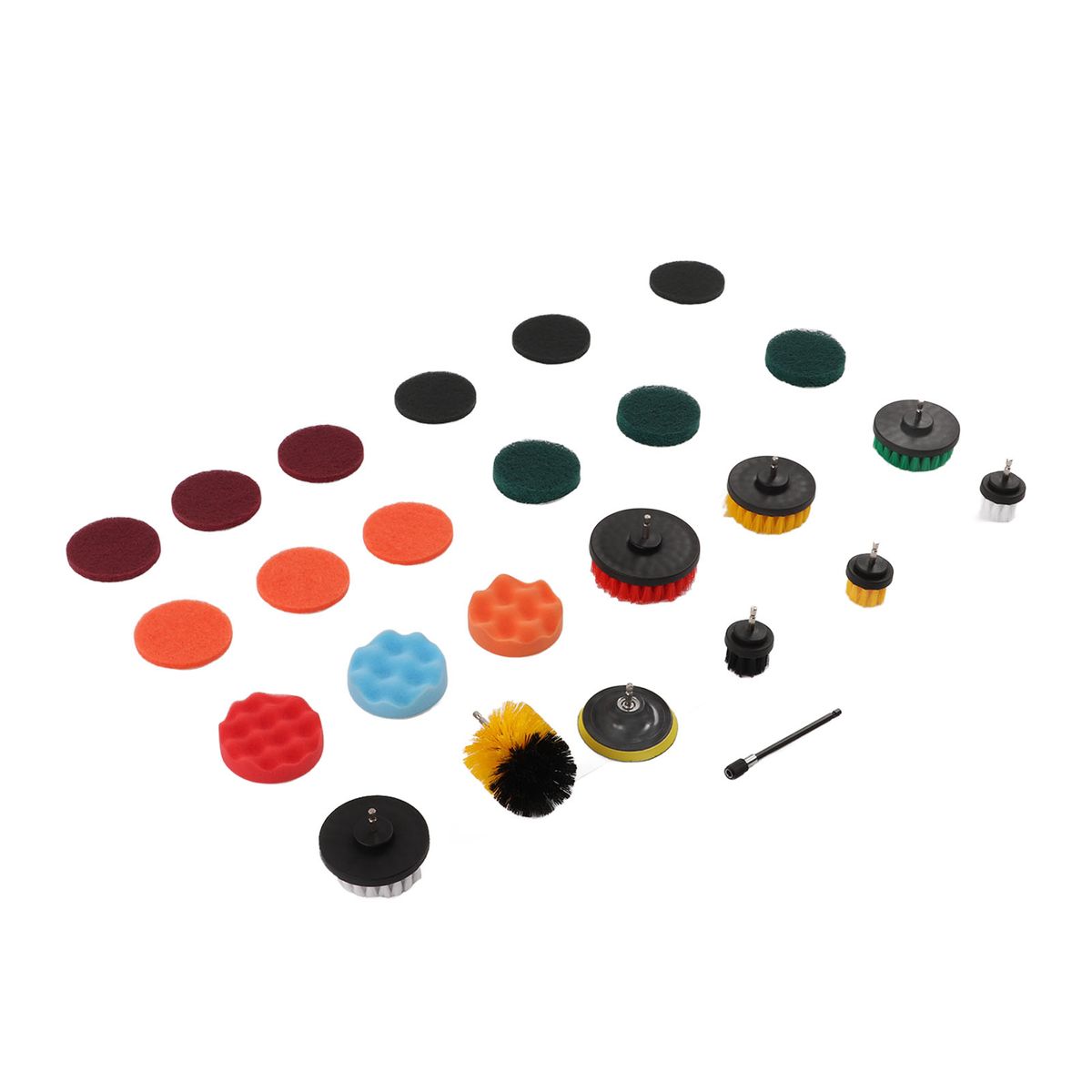 25 Pieces Drill Brush Power Scrub Pads Sponge Set