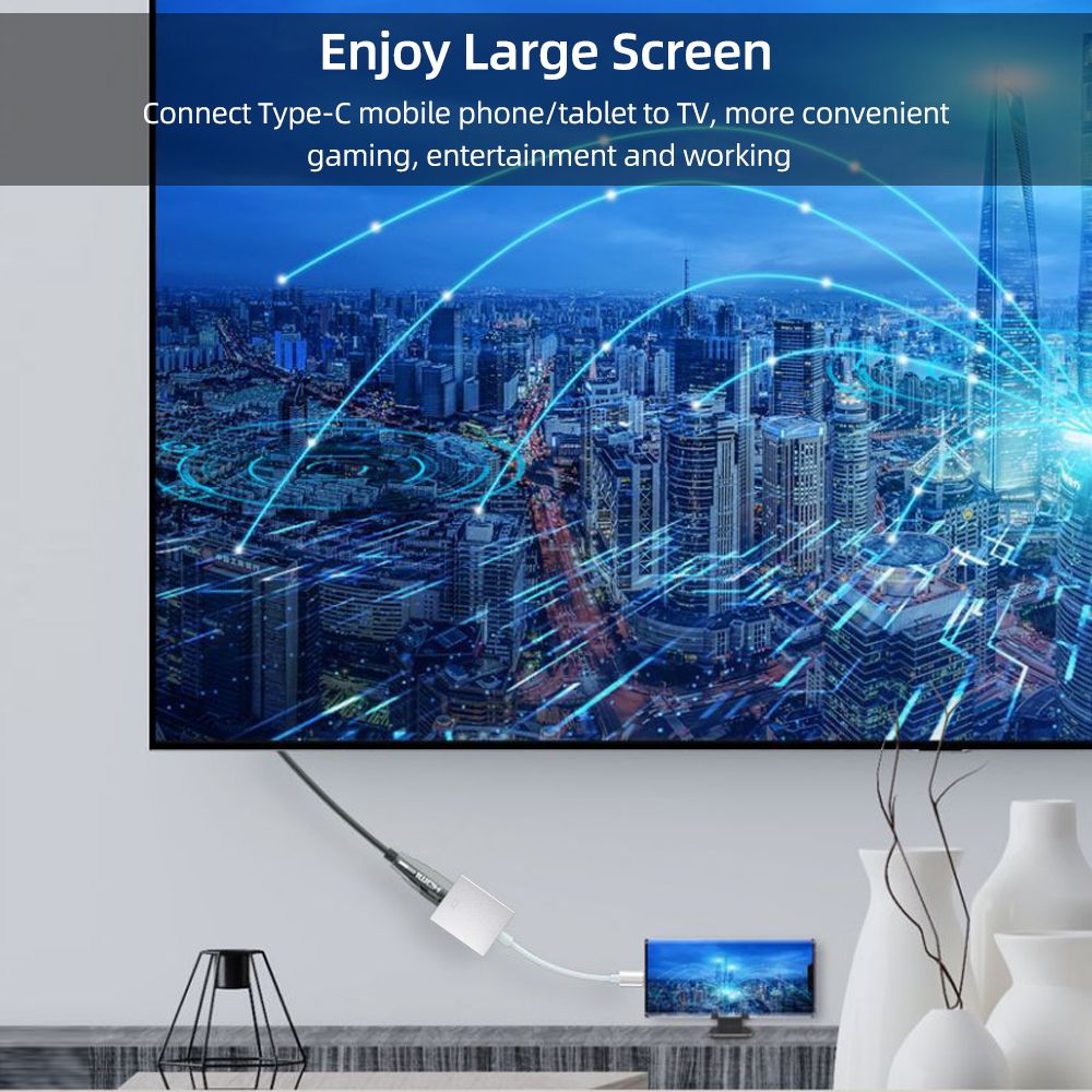 Portable Type-C To HD Converter Type-C Adapter 4K Image