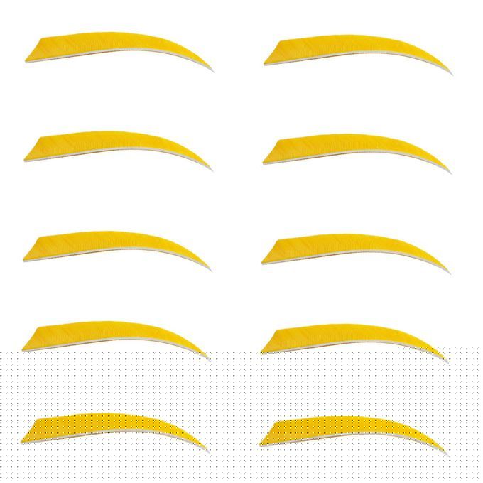 10 Pieces 5 Inch 12.7cm Archery Arrow Feathers, Arrow Feathers  Yellow