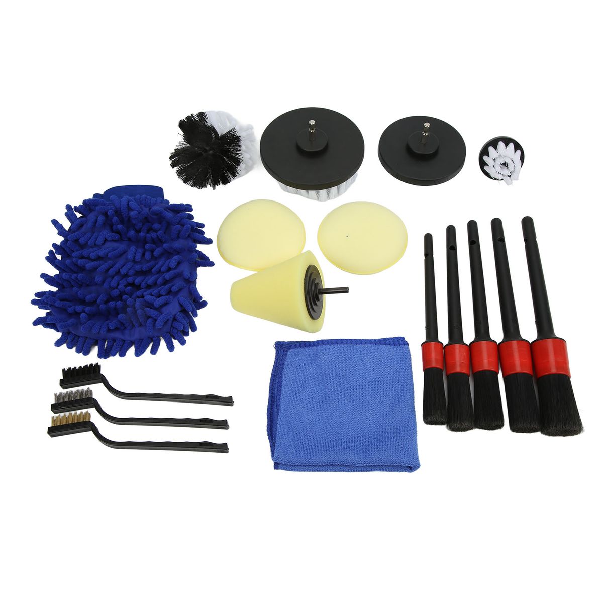 Car Detailing Brushes Set Flexibility Durable Soft Car