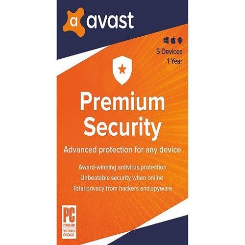 Avast Premium Security - 5pcs - 1 Year