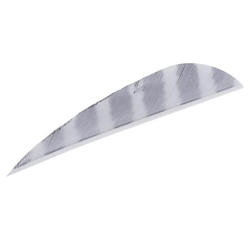 12 Pcs 3 Inch Turkey Feather Arrow Fletches Archery Bow DIY White