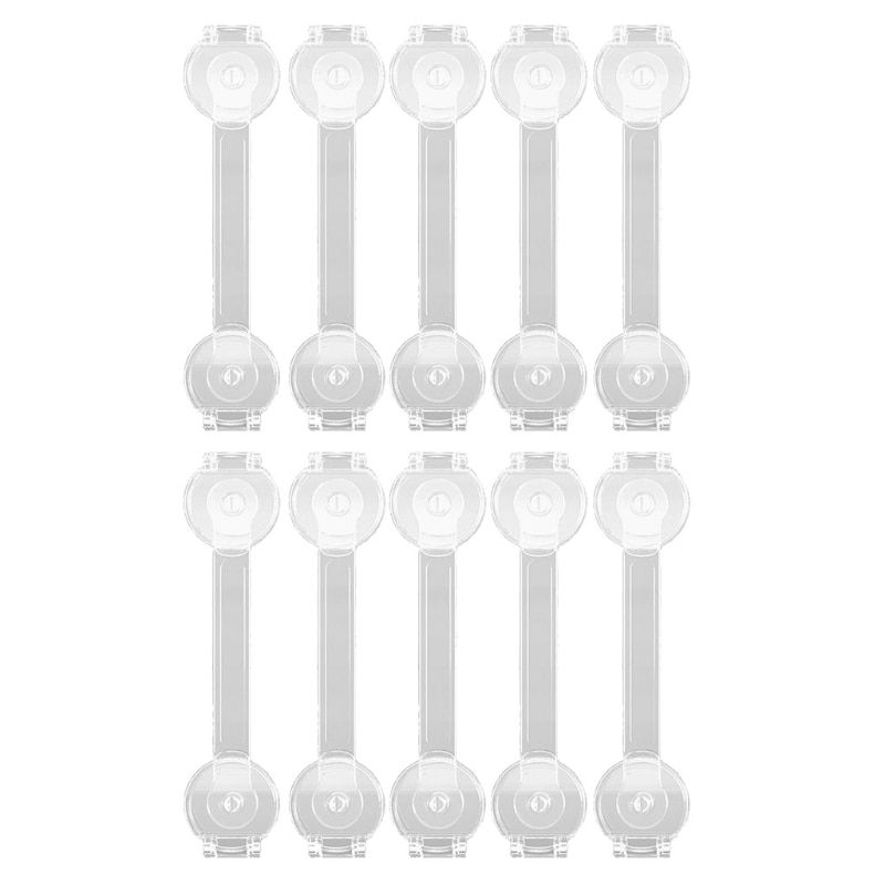 28EC 5/10 Children's Cabinet Lock Baby Safety Protection Safety Latches Drawers Cupboards Childproof Product Plastic Latch