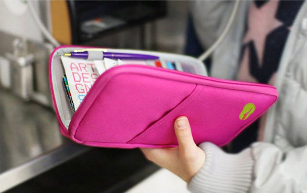 Travel Multifunction Bag Pouch Passport ID Credit Card Wallet Cash Holder Case