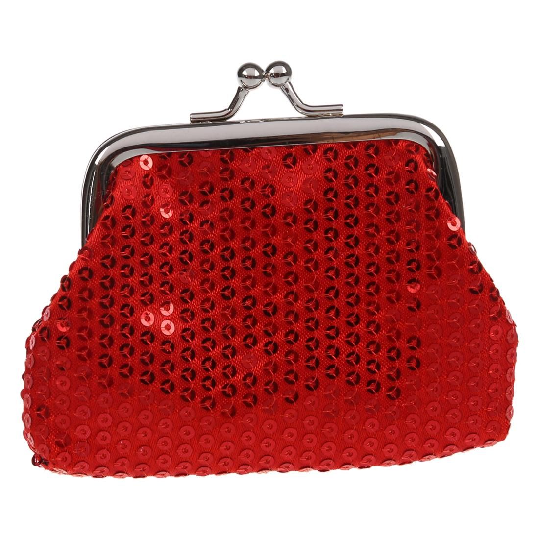 Women's Sequins Coin Purse Buckle Mini