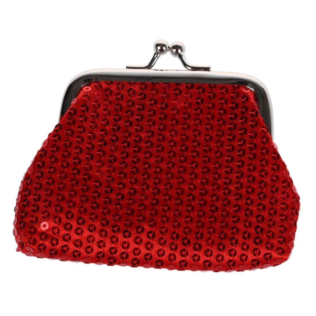 Women's Sequins Coin Purse Buckle Mini