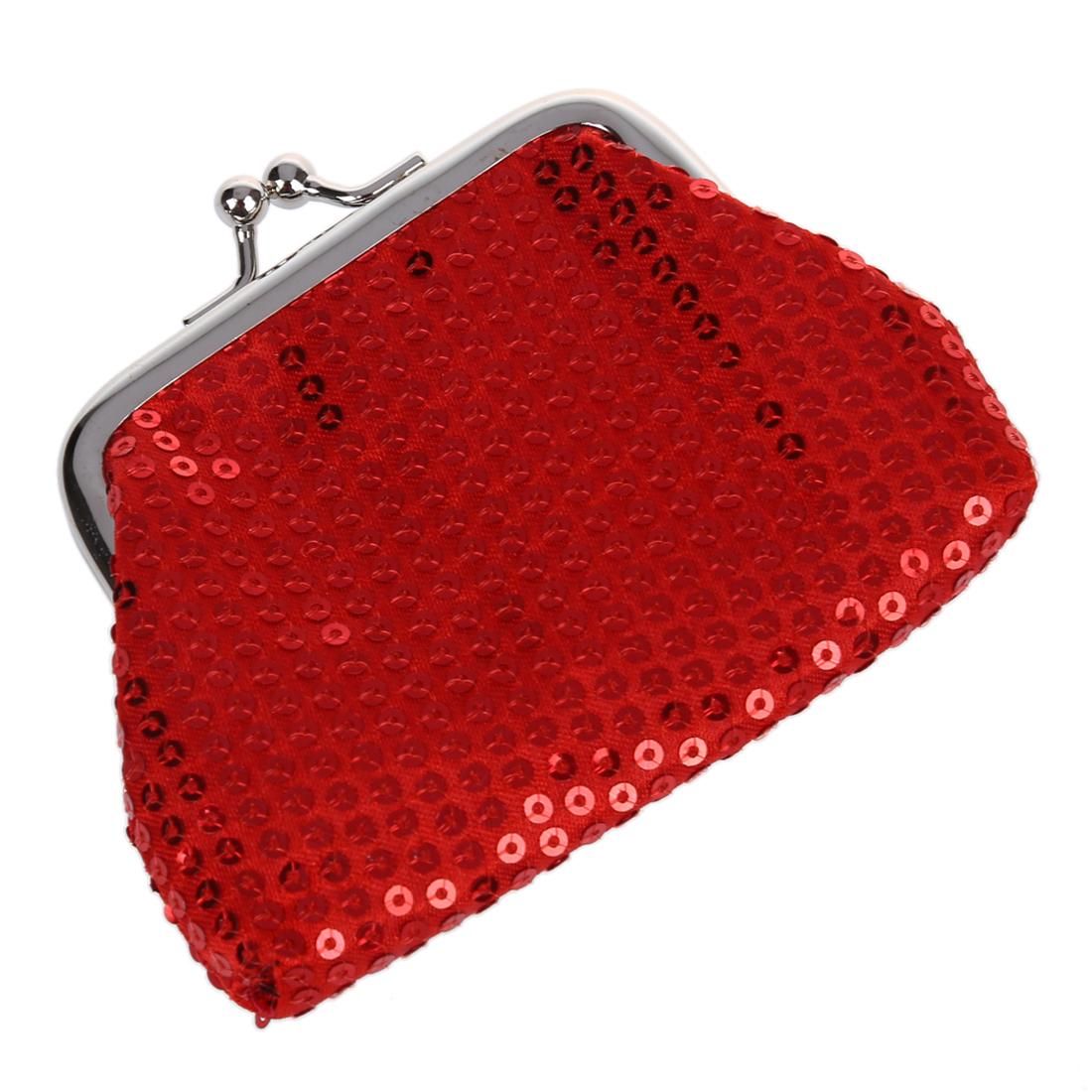 Women's Sequins Coin Purse Buckle Mini