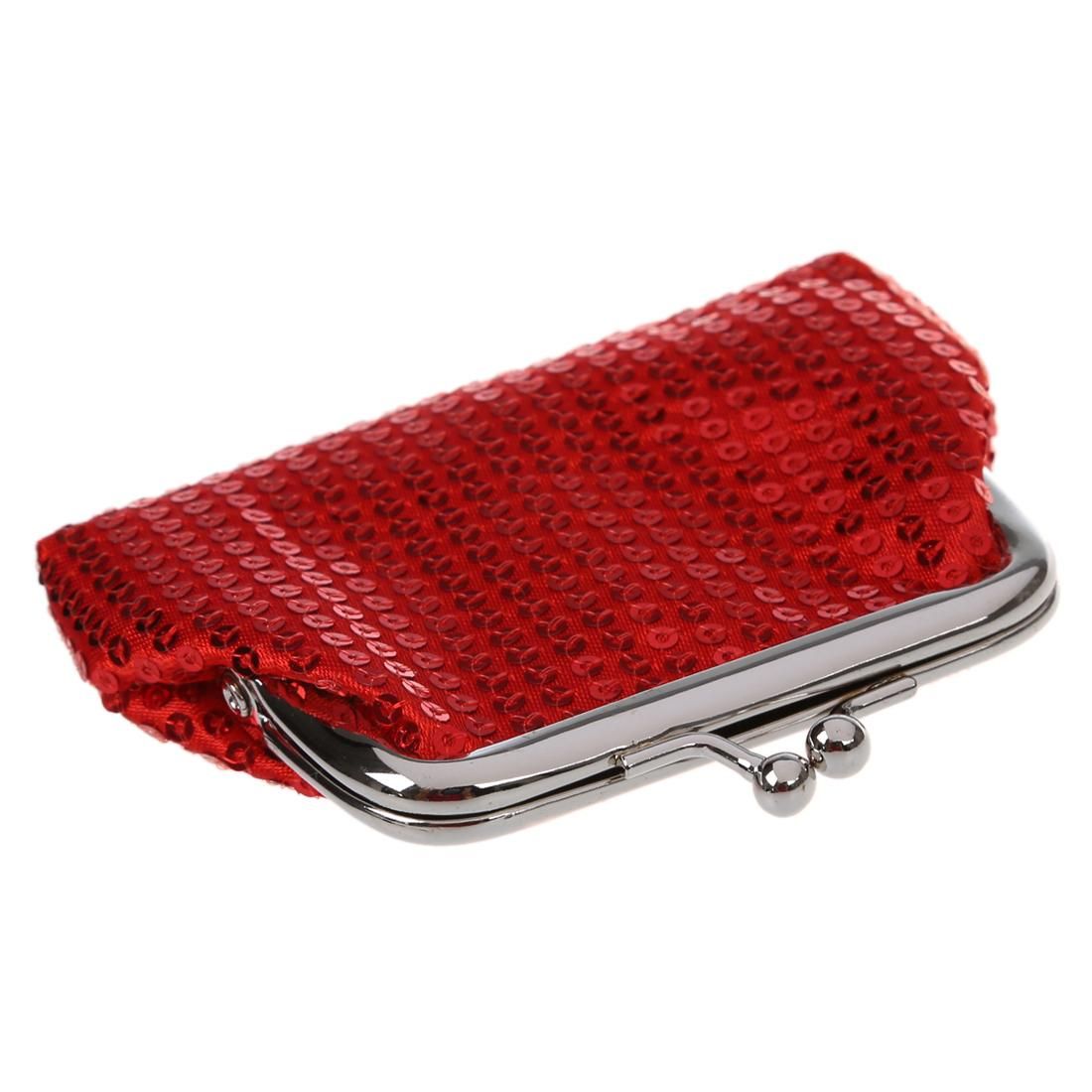 Women's Sequins Coin Purse Buckle Mini