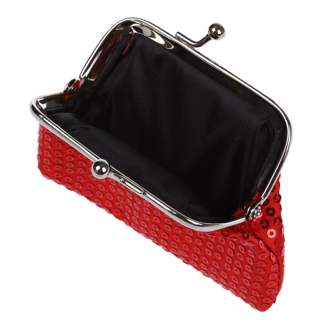 Women's Sequins Coin Purse Buckle Mini