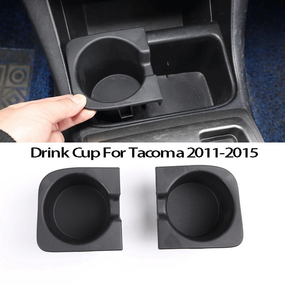 1Set/2Pcs Car Cup Holder Central Drink Cup Holde Car Interior Styling for Toyota Tacoma 2011-2015