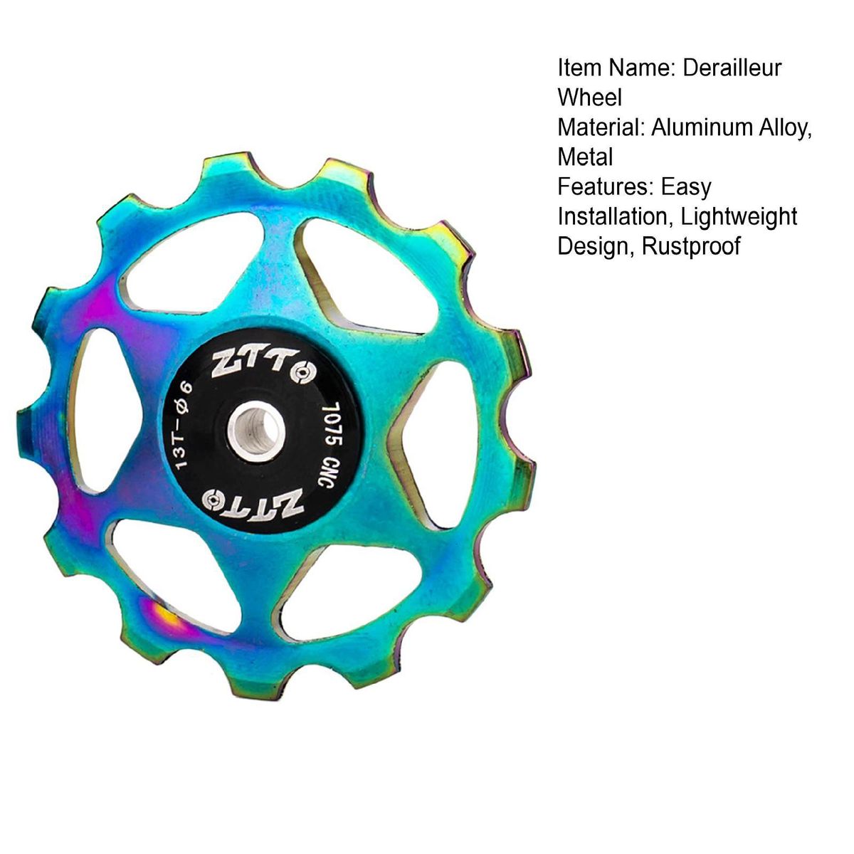 Derailleur Pully Bicycle Rear Derailleur Wheel Multicolor